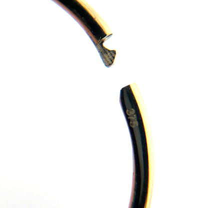 Pair of 9ct Yellow Gold Hinged Sleeper Hoop Earrings (18mm)