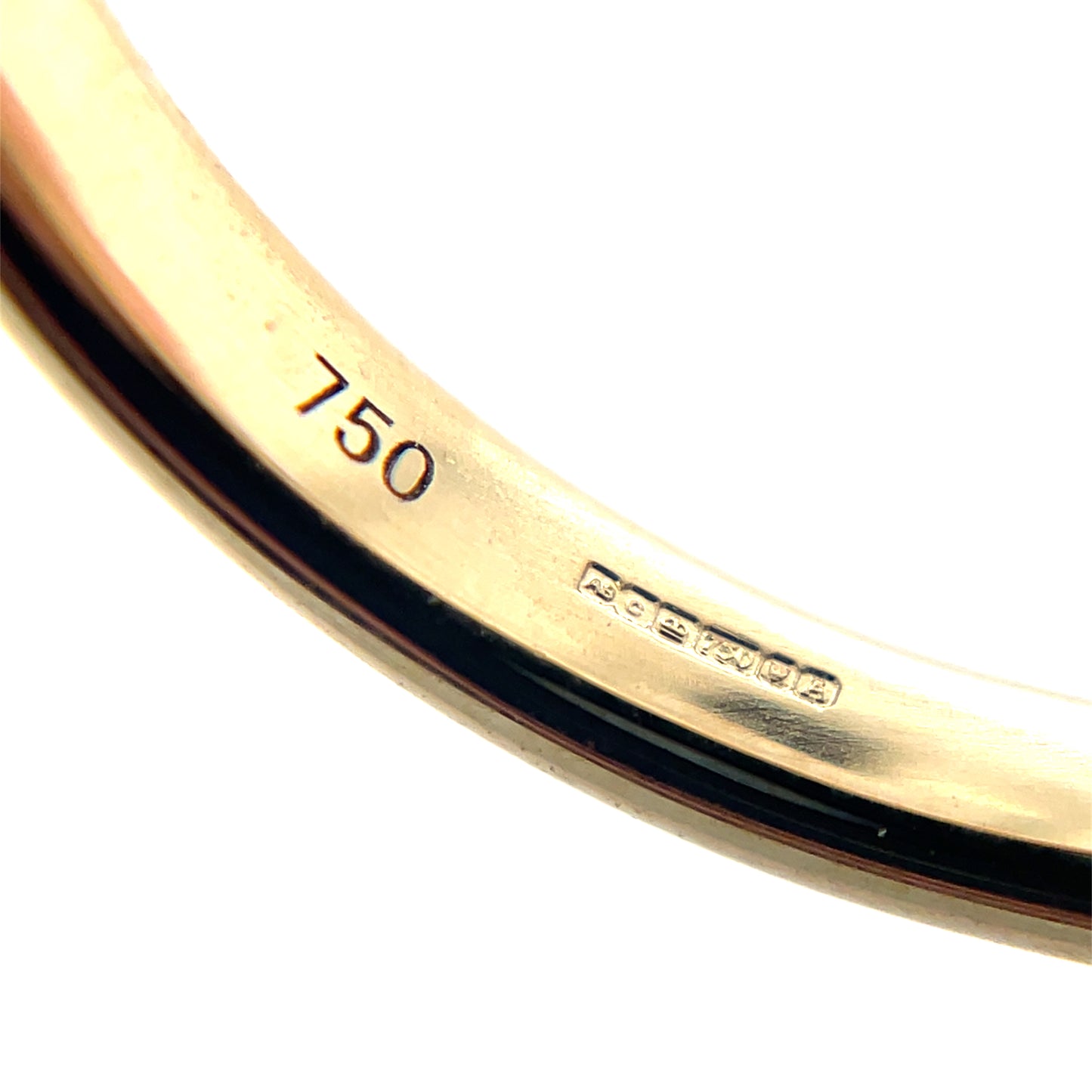 18ct Yellow Gold Aquamarine & Diamond Three Stone Ring (N)