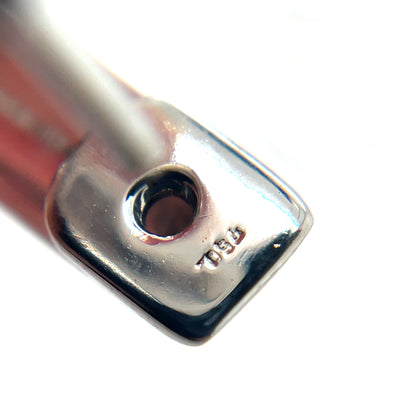 18ct White Gold Baguette Cut Diamond Hoop Earrings