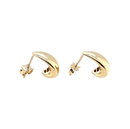 9ct Yellow Gold Tapered Drop Earrings