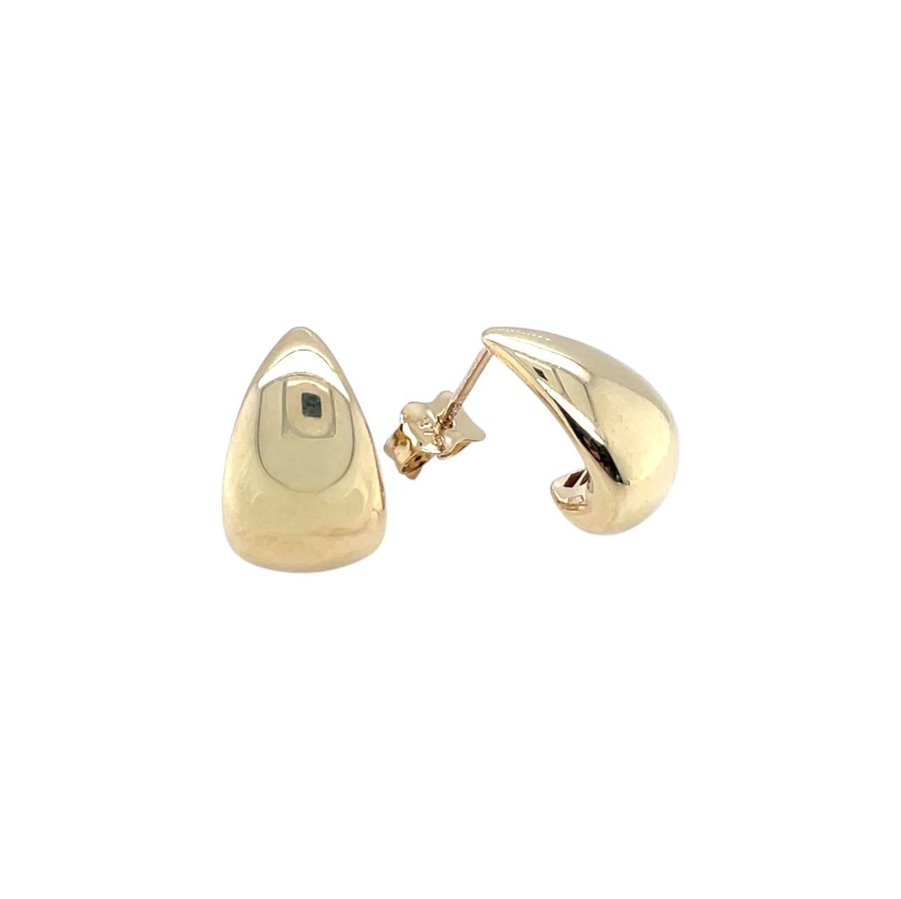 9ct Yellow Gold Tapered Drop Earrings