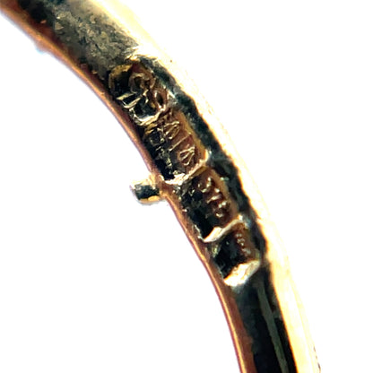 9ct Yellow Gold Filigree Hoop Earrings