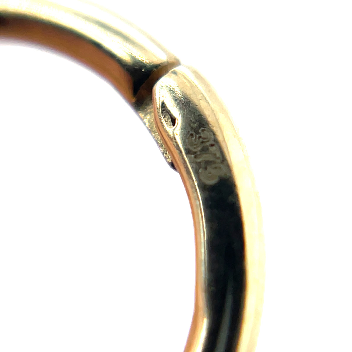 9ct Yellow Gold Hinged Sleeper Hoop Earrings