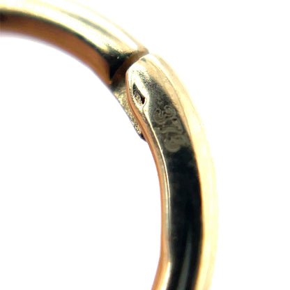 9ct Yellow Gold Hinged Sleeper Hoop Earrings