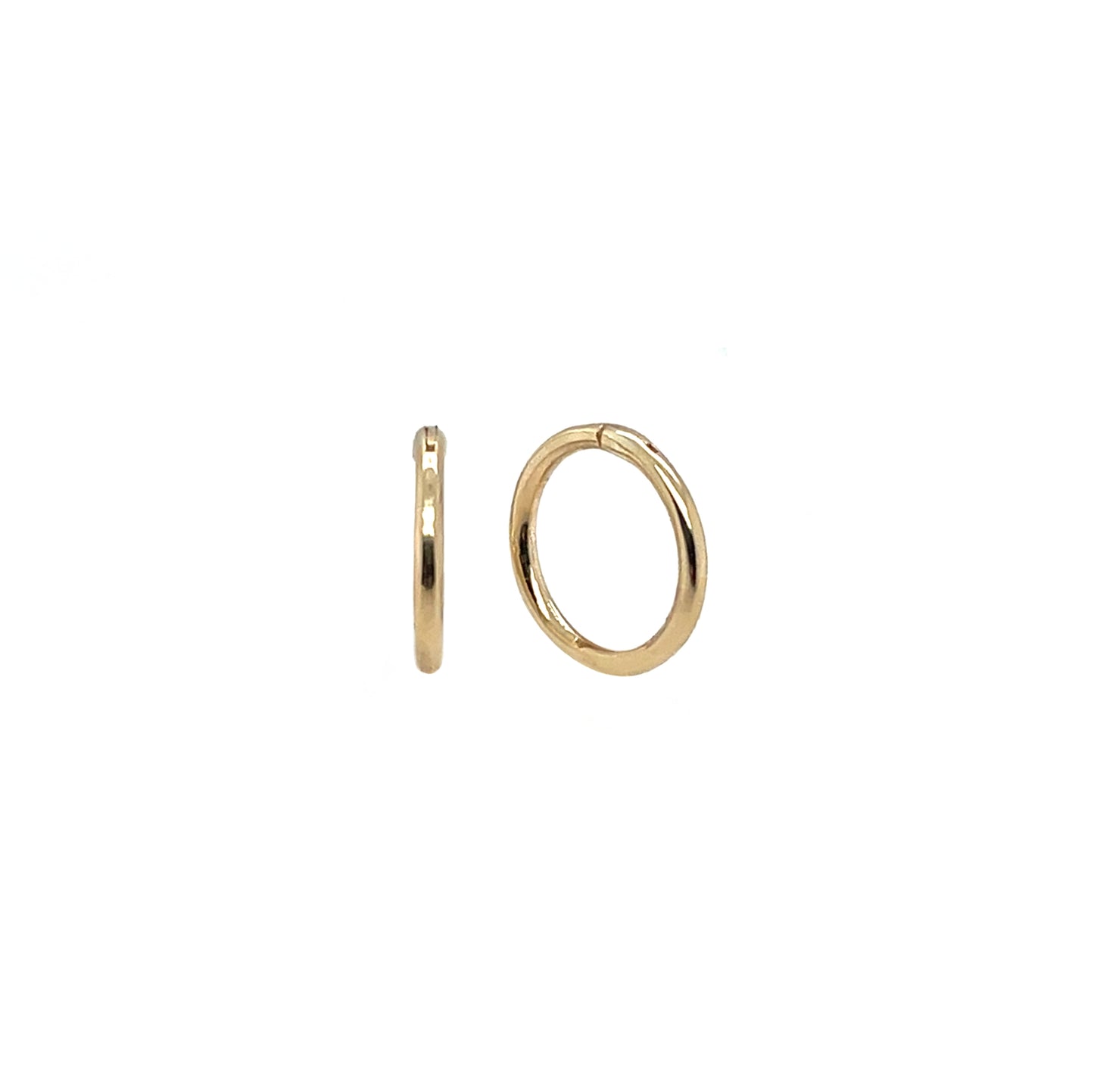 9ct Yellow Gold Hinged Sleeper Hoop Earrings