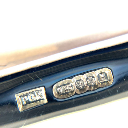 Silver Oval Infinity Bangle
