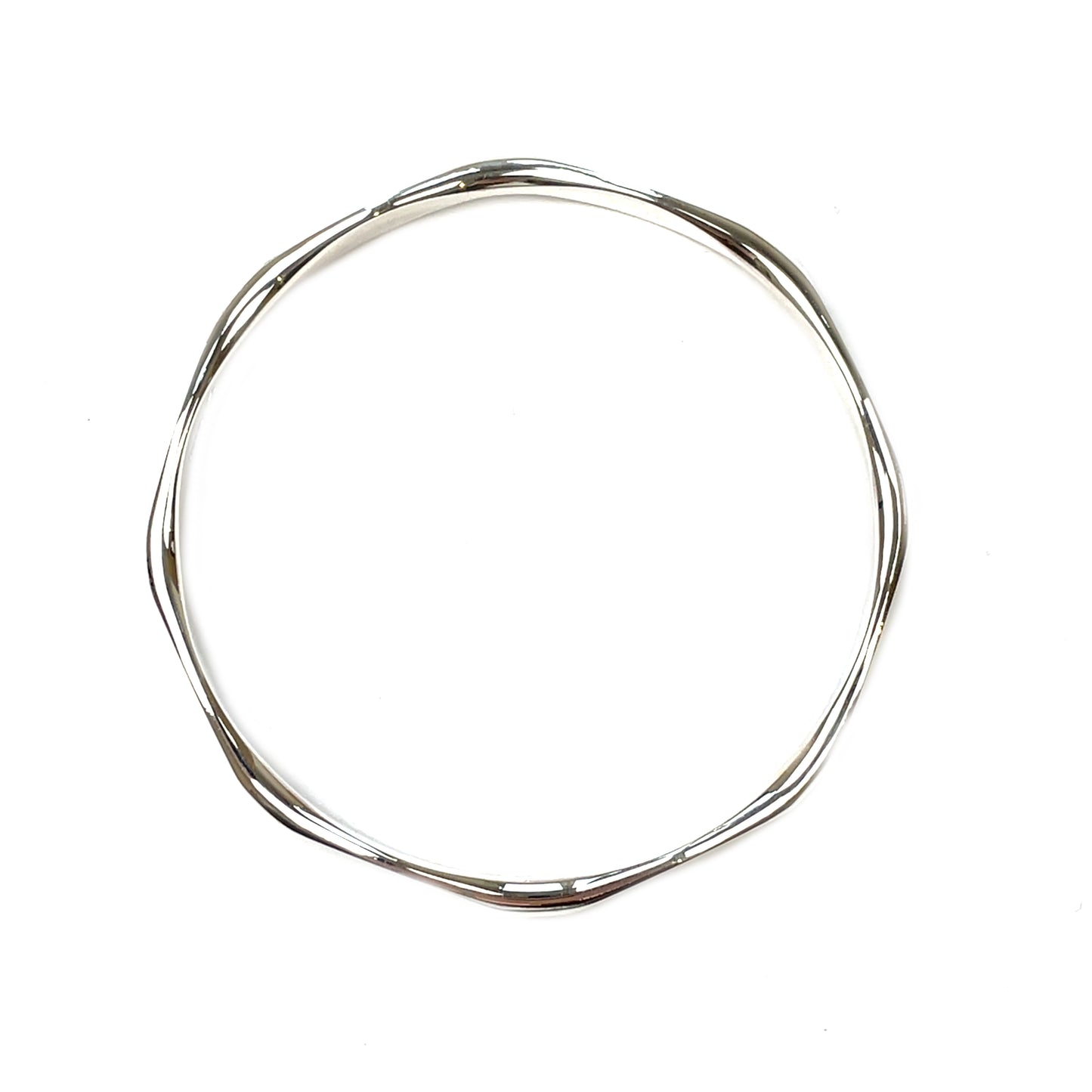 Silver Octagonal Bangle