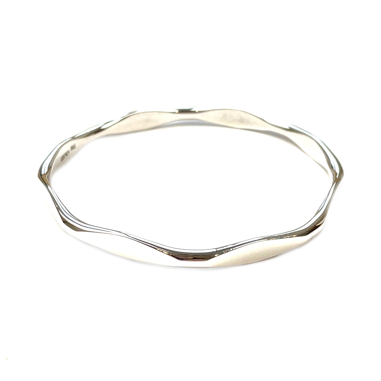 Silver Octagonal Bangle