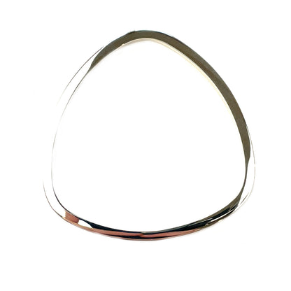 Silver Triangular Rolled Bangle