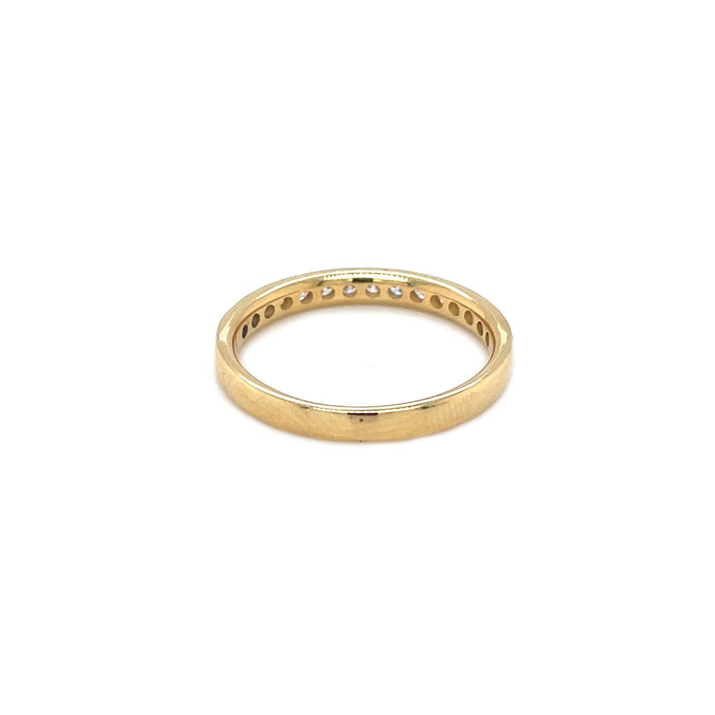 18ct Yellow Gold Diamond Half Eternity Ring (M)