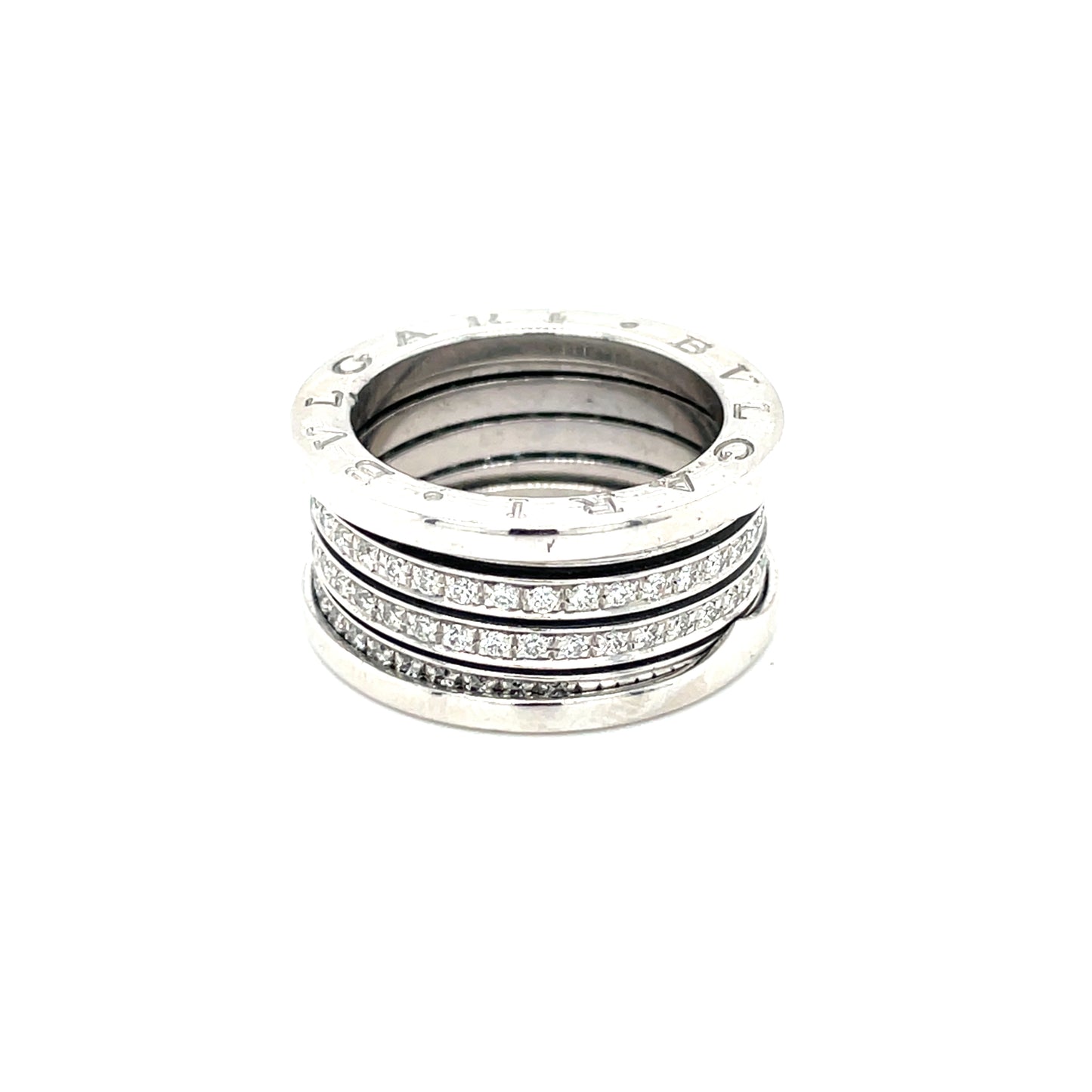18ct White Gold Bvlgari B.Zero1 Diamond Ring (O)