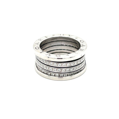 18ct White Gold Bvlgari B.Zero1 Diamond Ring (O)