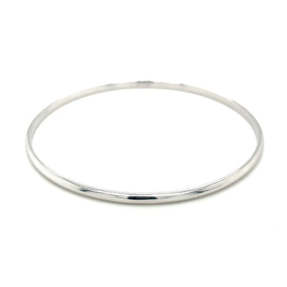 18ct White Gold Bangle (65mm)
