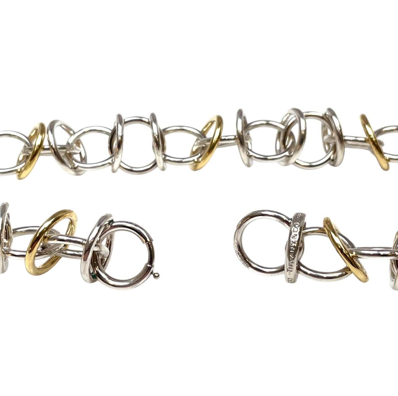 Silver & 18ct Yellow Gold Tiffany & Co. Paloma Picasso Link Necklace (16")