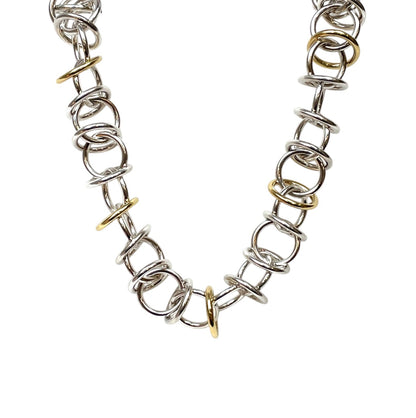 Silver & 18ct Yellow Gold Tiffany & Co. Paloma Picasso Link Necklace (16")