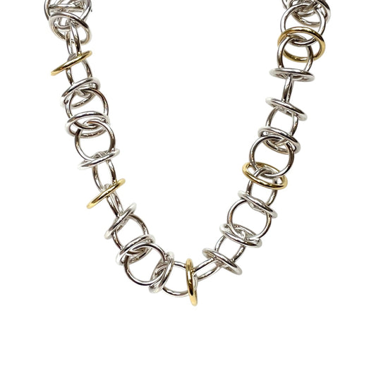 Silver & 18ct Yellow Gold Tiffany & Co. Paloma Picasso Link Necklace (16")