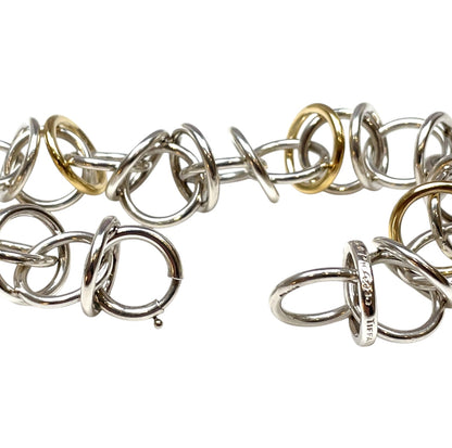 Silver & 18ct Yellow Gold Tiffany & Co. Paloma Picasso Link Bracelet (8")