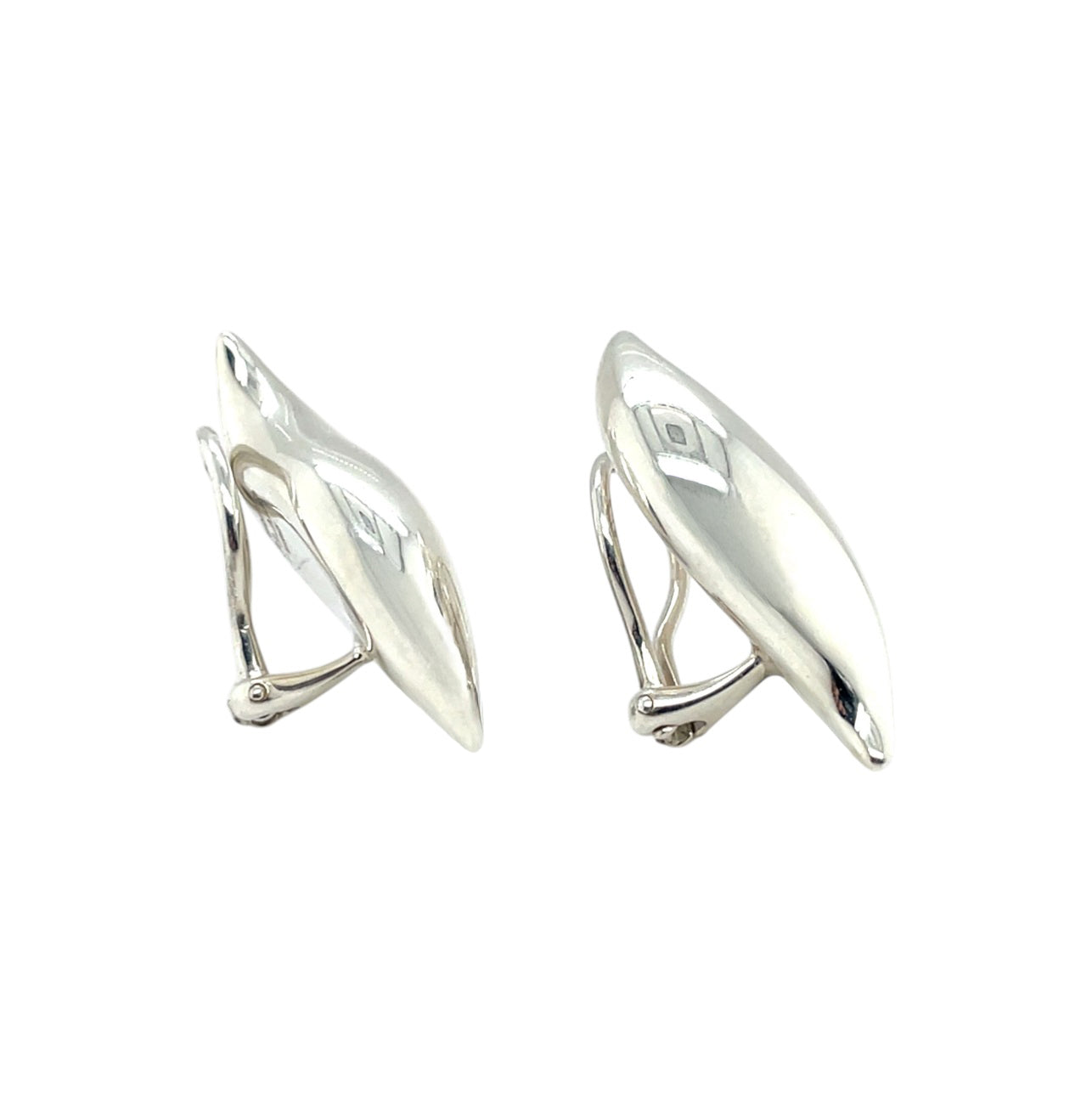 Sterling Silver Tiffany & Co  Clip On Earrings