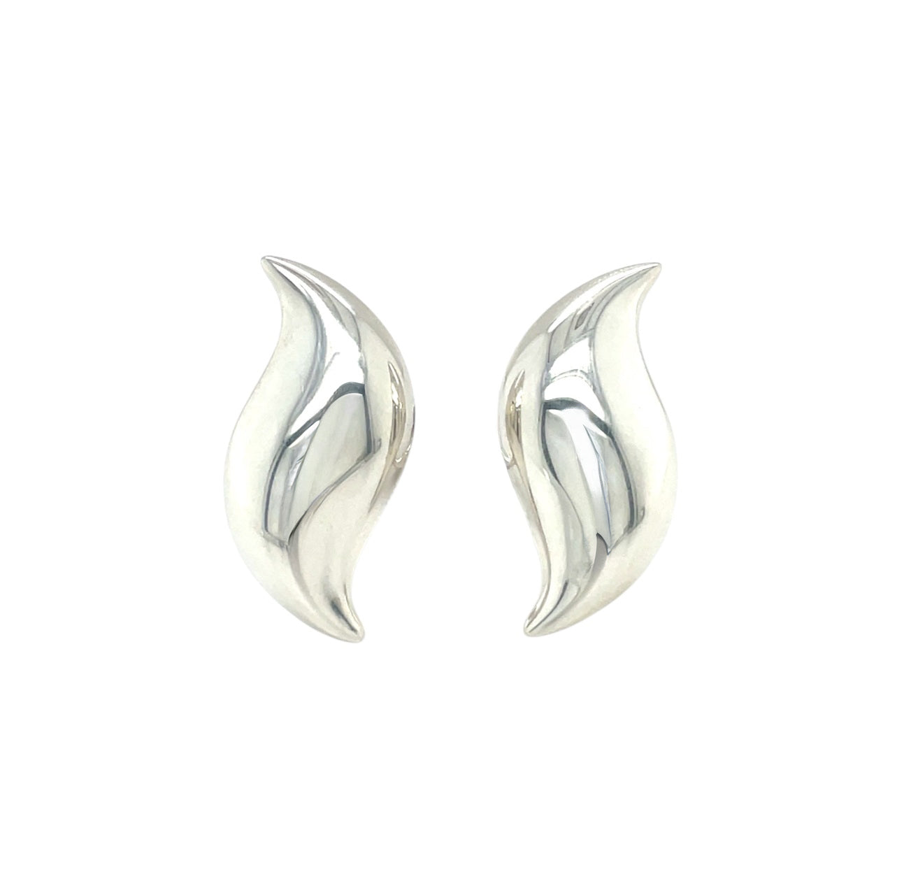 Sterling Silver Tiffany & Co  Clip On Earrings