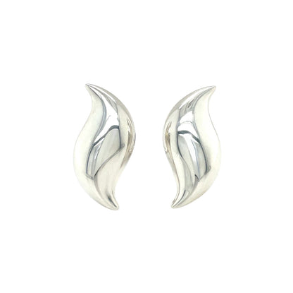 Sterling Silver Tiffany & Co  Clip On Earrings