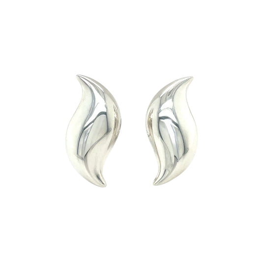 Sterling Silver Tiffany & Co  Clip On Earrings