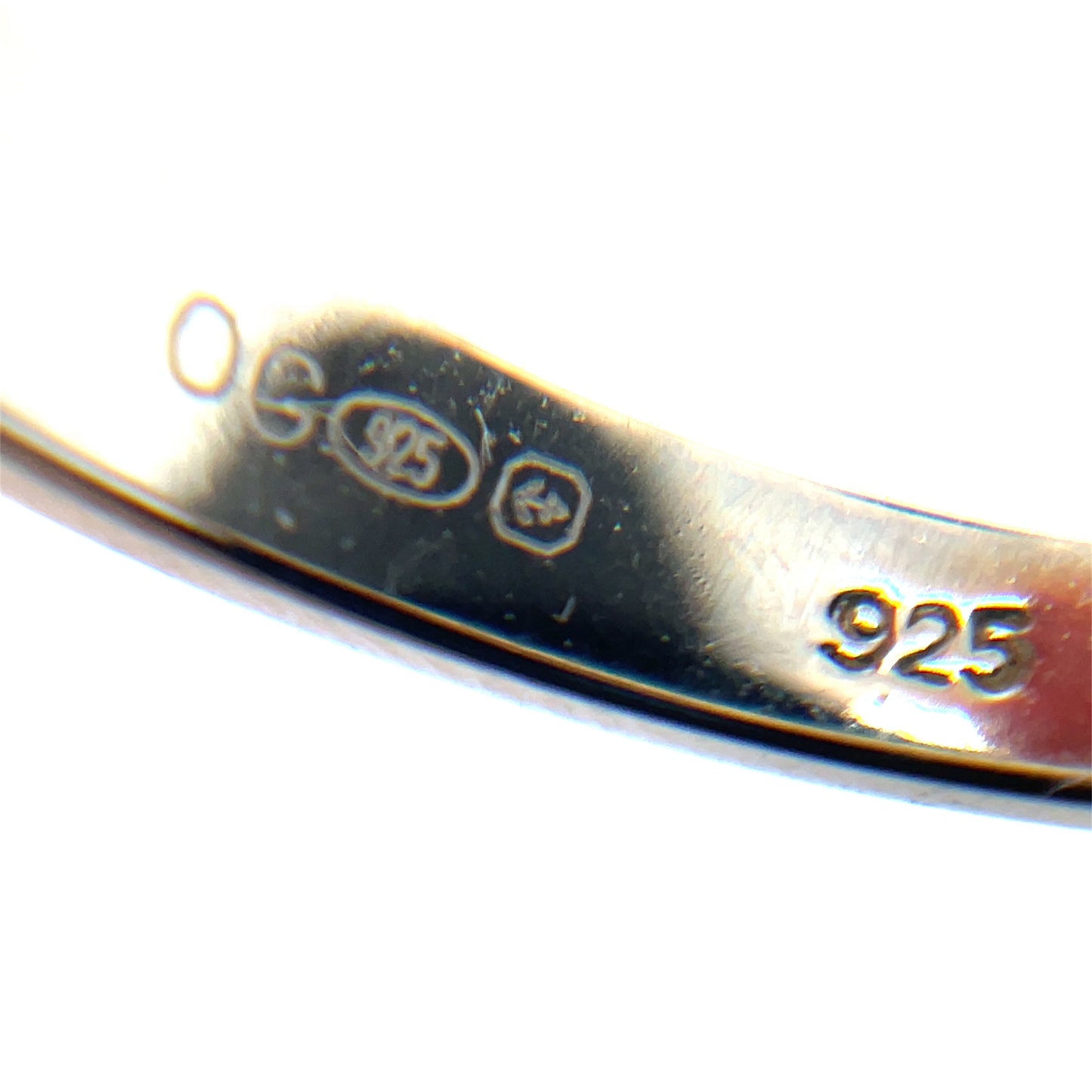 Silver Oval Solid Opal Ring (Q)
