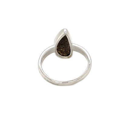 Silver Queensland Boulder Opal Ring (P)
