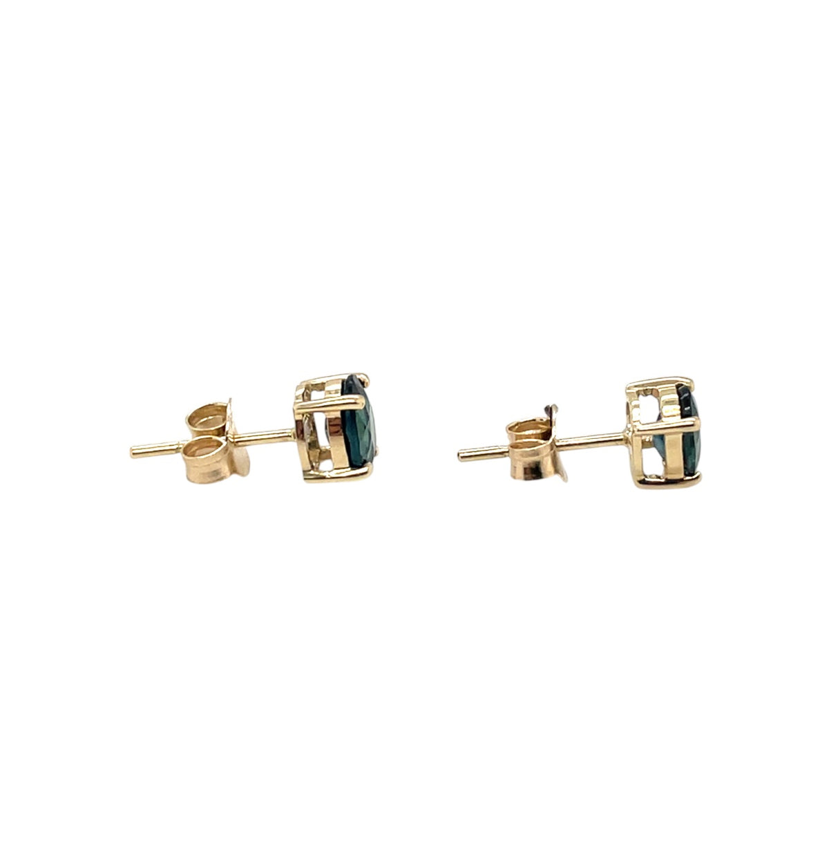 9ct Yellow Gold Sapphire Stud Earring