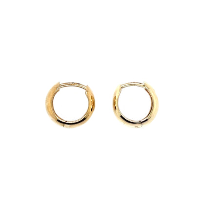 9ct Yellow Gold Polished Huggy Hoop Earrings