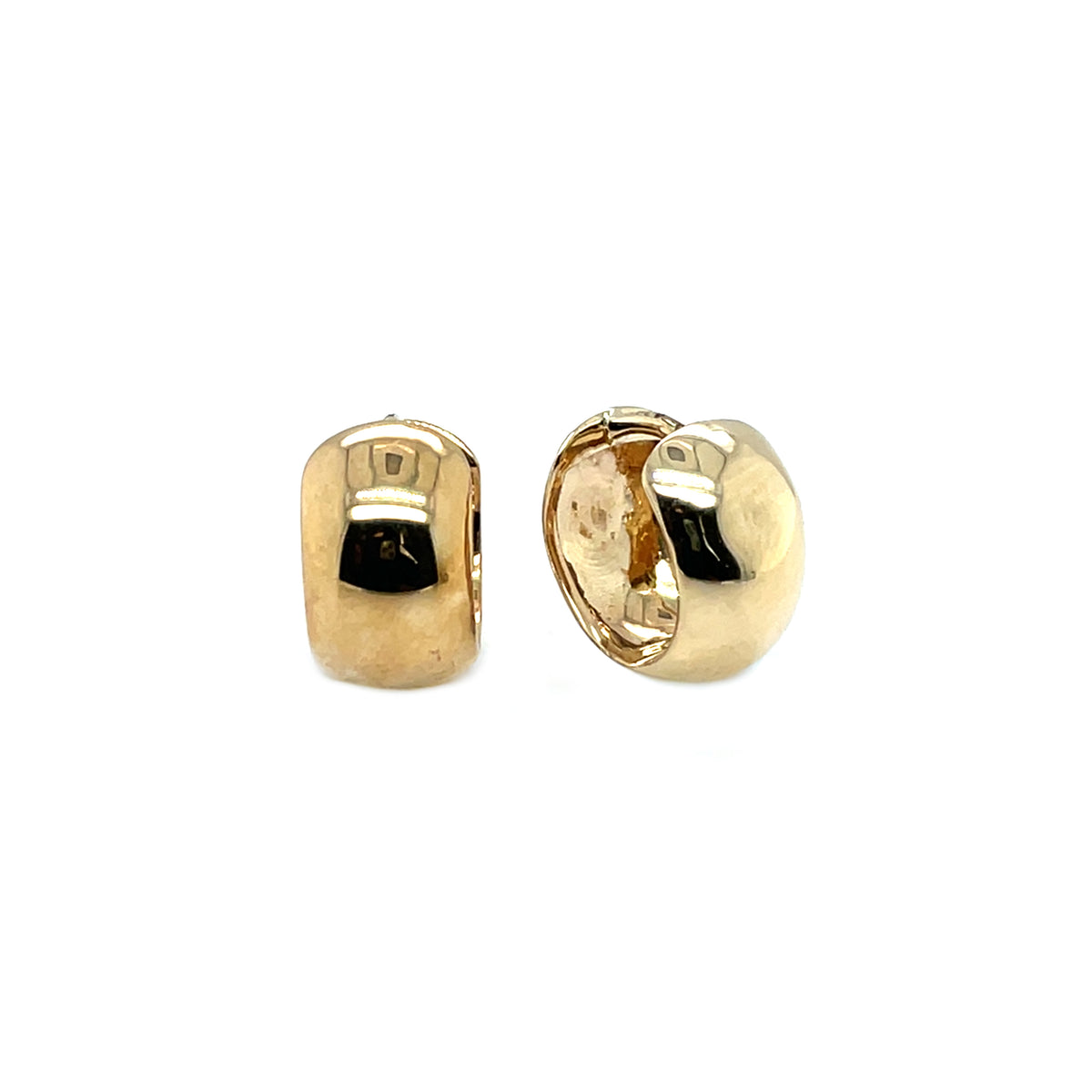 9ct Yellow Gold Polished Huggy Hoop Earrings