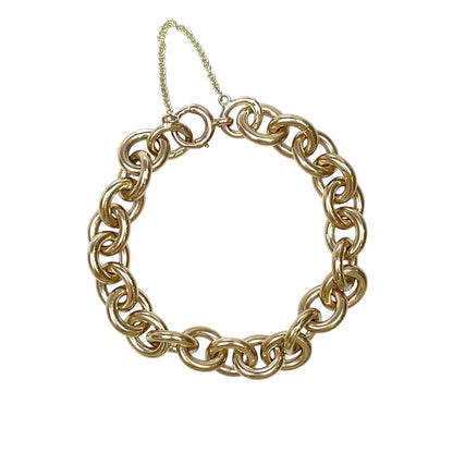 9ct Yellow Gold Belcher Bracelet (7")