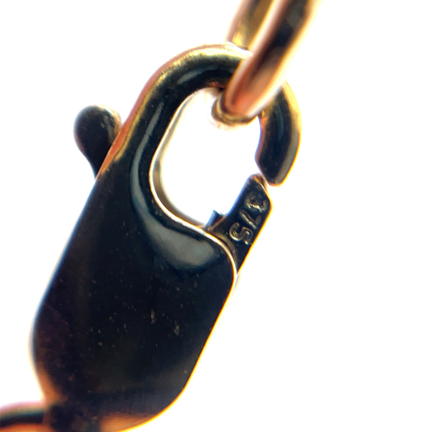 9ct Yellow Gold Square-Edged Paperclip Bracelet (7.5")