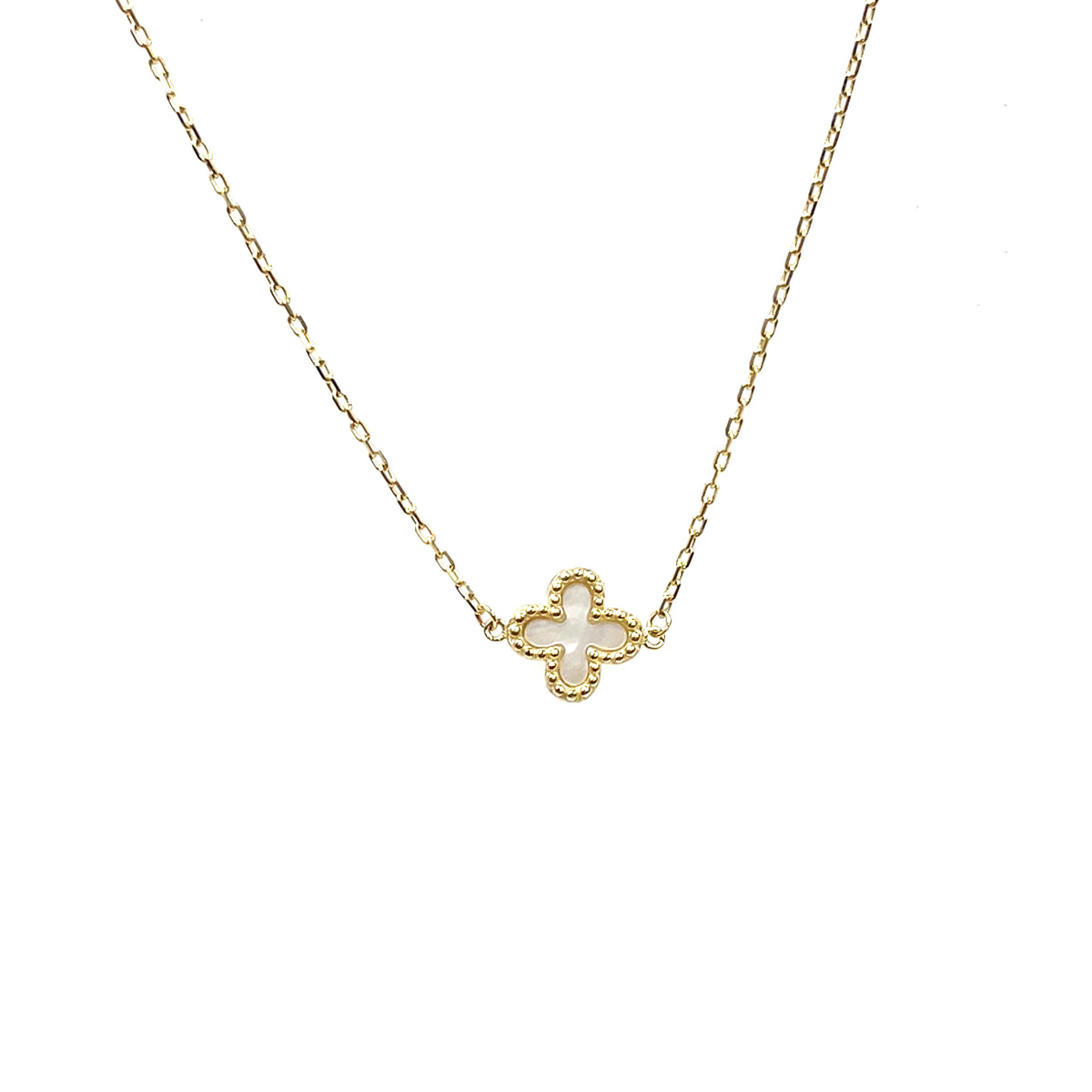 9ct Yellow Gold Mother of Pearl Necklace (18")