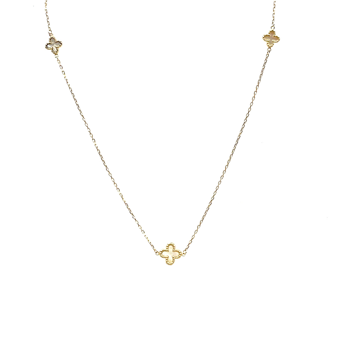 9ct Yellow Gold Mother of Pearl Necklace (18")