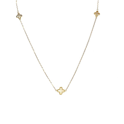 9ct Yellow Gold Mother of Pearl Necklace (18")