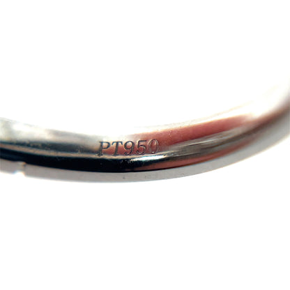 Platinum Sapphire & Diamond Target-Style Ring (L)