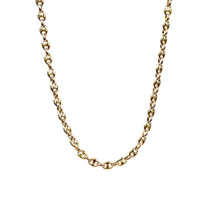 9ct Yellow Gold Anchor Link Chain (22")