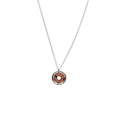 18ct White Gold Diamond Polish & Set Pendant & Chain (17–18")