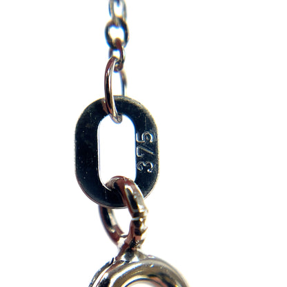 9ct White Gold Diamond Cross Pendant & Chain (16-18")
