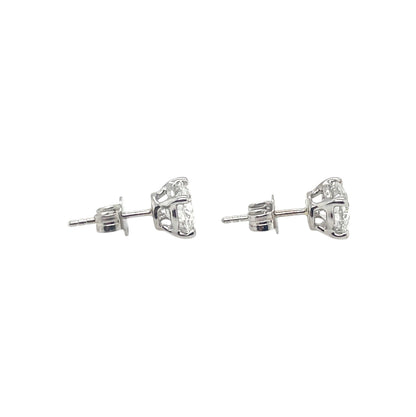 18ct White Gold Lab Grown Diamond Stud Earrings