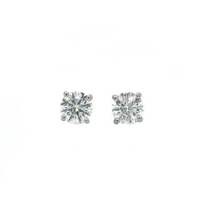 18ct White Gold Lab Grown Diamond Stud Earrings