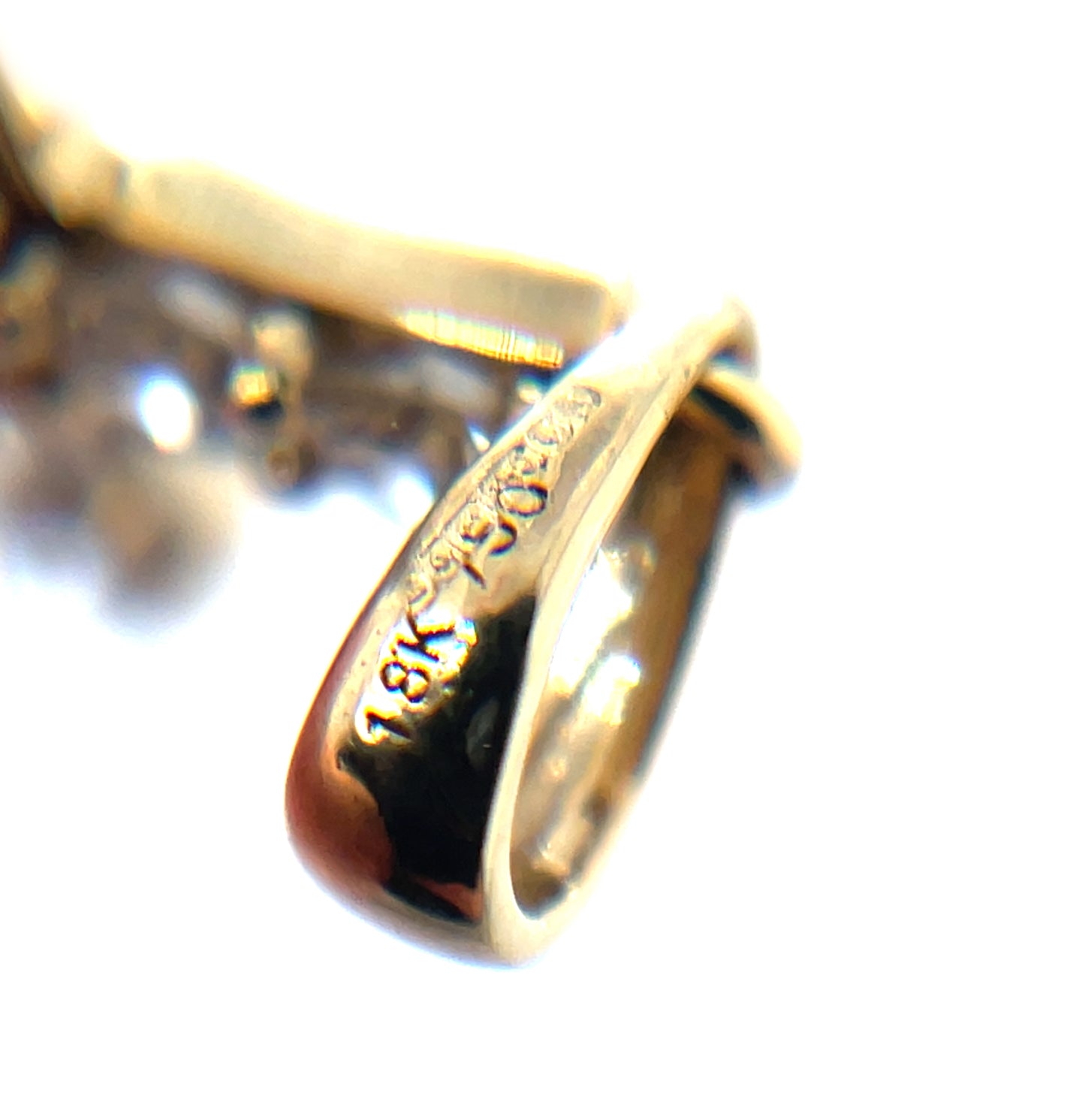 18ct Yellow Gold Diamond Cross Pendant