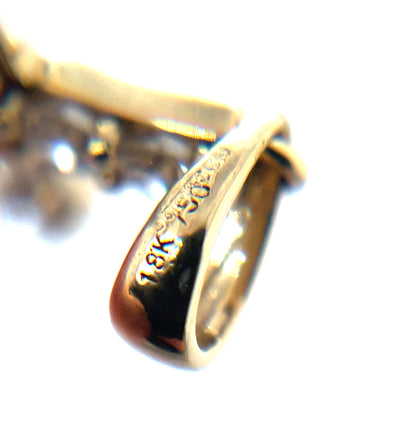 18ct Yellow Gold Diamond Cross Pendant