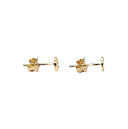 9ct Yellow Gold Screw Head Stud Earrings