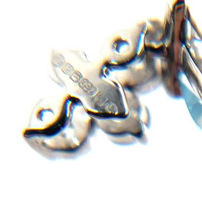 18ct White Gold Aquamarine & Diamond Pear Drop Pendant