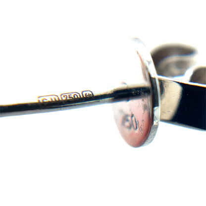 18ct White Gold Diamond Bubble Drop Stud Earrings