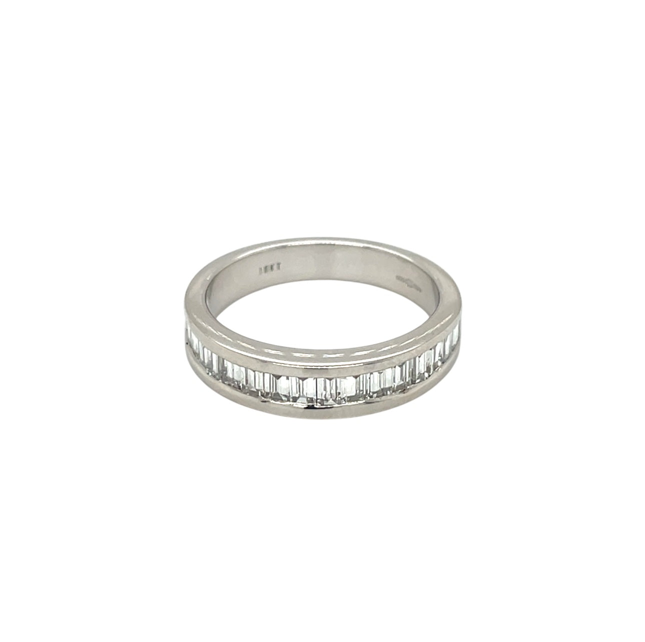 18ct White Gold Baguette Diamond Eternity Band (M)