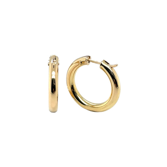 18ct Yellow Gold Hoop Earrings