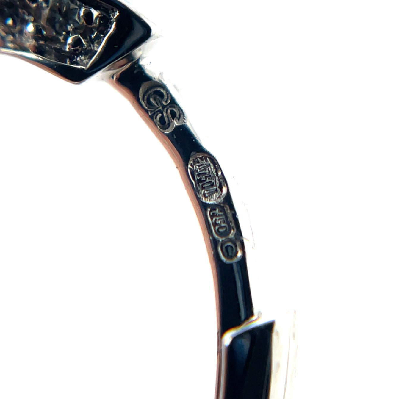 18ct White Gold Diamond Hoop Earrings