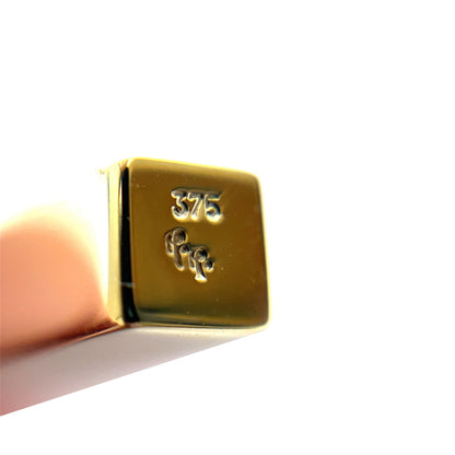 9ct Yellow Gold Bar Pendant & Chain (18")